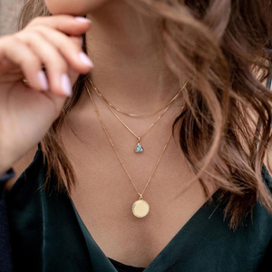 Gemnel custom engrave women power collana con ciondolo moneta rotonda senza paura - Product Image 3