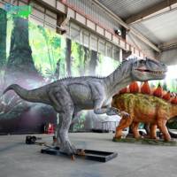 Modèle d'Allosaurus animatronique grandeur nature Gecai pour parc à dinosaures