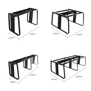 Piétement de table de conférence en métal, plusieurs tailles, base de bureau, <span class=keywords><strong>pied</strong></span> de table noir thermolaqué <span class=keywords><strong>pour</strong></span> plateau de table de salle de réunion - Product Image 2