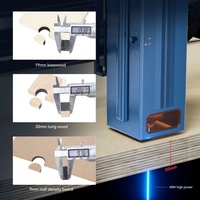 Atomstack A40 S40 X40 Pro 210W, dengan rantai tangki bantuan udara DIY kayu MDF pemotong kulit CNC mesin pencetak Laser 3D