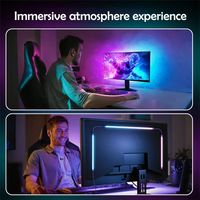 Tira de Luz LED USB Inteligente RGB para Sincronización con Pantalla de PC, Iluminación Ambiental para Monitor de Juegos, Decoración de Escritorio, Lámpara DIY