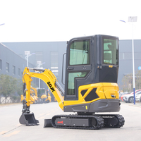 Pengiriman Gratis Mini Excavator 2 Ton CE EURO 5 EPA Mesin MiniBagger Mini Crawler Excavator Custom Digger Excavator Pertanian