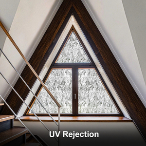 Ventana <span class=keywords><strong>de</strong></span> hielo triturado PVC privacidad se aferra decorativo UV bloque vinilo vidrieras ventana calcomanías <span class=keywords><strong>cocina</strong></span> Oficina - Product Image 3