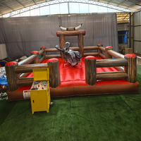 Machine de rodéo gonflable commerciale pour adultes, simulateur de taureau mécanique