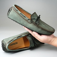 Mocassins décontractés pour hommes grandes tailles, chaussures respirantes en microfibre à enfiler, stock disponible, chaussures pour hommes à porter au quotidien