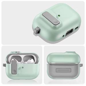Estuche de bloqueo seguro para interruptor automático Compatible con <span class=keywords><strong>AirPods</strong></span> <span class=keywords><strong>Pro</strong></span> 2nd 1st Generation Funda protectora con Apple Air Pods 4 3 2 Funda - Product Image 1