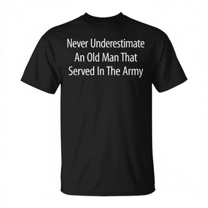 Camiseta de Veterano del Ejército para la Celebración del Día de los Veteranos: No Subestimes el Poder de un Soldado - Camisetas Promocionales - Product Image 2
