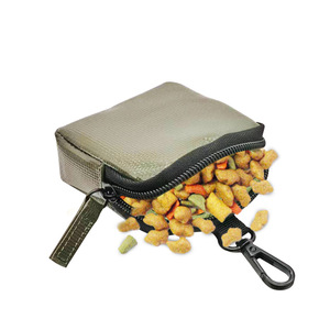 กระเป๋าใส่ถุงเก็บอุจจาระสัตว์เลี้ยงแบบพกพา สีเขียวทหาร 500D พร้อมซิป ขนาด 8x8x3 ซม. - Product Image 2