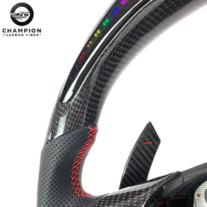 عجلة قيادة لسيارات BMW بشاشة LED من ألياف الكربون مع مبدلات سرعة، متوافقة مع M3 M4 E70 E83 E84 E85 E89 E90 E91 E92 E93 - Product Image 6