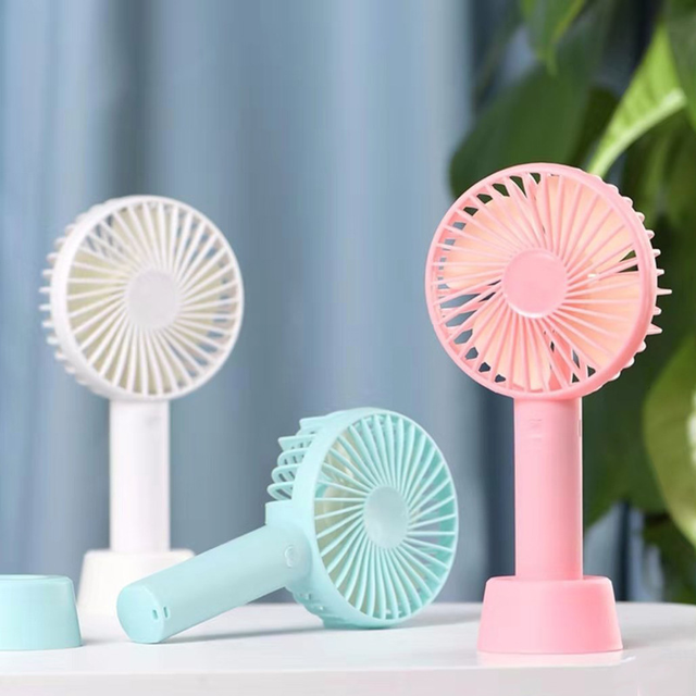 Hot Selling Rechargeable Air Cooling Fan Handheld Mini Fan with Summer Pocket Desktop USB Fan Ready Stock Customize Logo