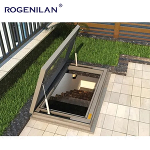 Rogenilan Électrique Suspendu Vers Le Haut Fenêtre De Toit De Grenier Lucarne Automatique En Aluminium Encadré Creux En Verre Feuilé Puits De Lumière - Product Image 3