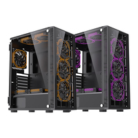 LOVINGCOOL Boîtier d'ordinateur pour jeu vidéo à cellules ouvertes en maille frontale Boîtier pour CPU Full Tower Boîtier pour PC Ventilateur RGB Refroidissement Étui de bureau