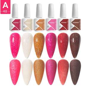 Set di Smalti <span class=keywords><strong>Gel</strong></span> UV Neon PRO, 6 Colori, Campioni Gratuiti, Design Personalizzato, OEM con Logo Proprio, Flacone da 15ml - Product Image 1