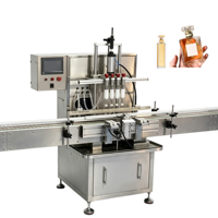 Machine de remplissage de parfum sous vide automatique à 4 têtes, prix usine, pour l'embouteillage de liquides sous pression négative, usine de fabrication de parfums et cosmétiques