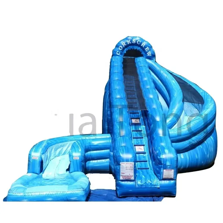 वाणिज्यिक निर्माता Inflatable सूखी पूल के पानी स्लाइड