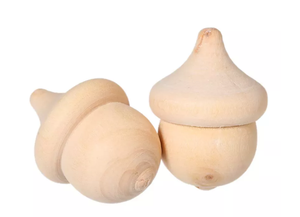 <span class=keywords><strong>2023</strong></span> nouveau Design inachevé en bois naturel décor gland bois gland pour artisanat d'art - Product Image 2