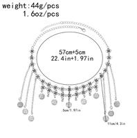 Maang Tikka femmes or argent pièces boule gland danse du ventre tête chaîne Costume gitane bijoux