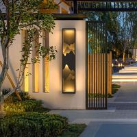 Lampe murale extérieure pour jardin, allée, cour, couloir, en acier inoxydable, décorative, avec LED, étanche IP65