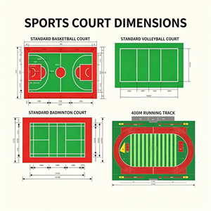Dalles de sol en PVC antidérapantes, absorbant les chocs, écologiques, pour intérieur et extérieur, tapis de pickleball, multisports, bleu, rose, gris, violet - Product Image 2