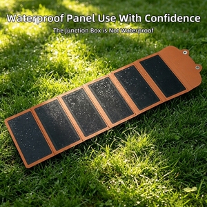 Panel Solar Portátil de 18W y 6 Pliegues con Doble Puerto USB, Cargador Solar de Emergencia para Teléfono, Batería, Ventilador Pequeño, Luz de Camping - Product Image 6