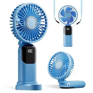 Ventilateur portable haute vitesse sans balais, mini-ventilateur rechargeable pour le bureau et le cou - Product Image 6