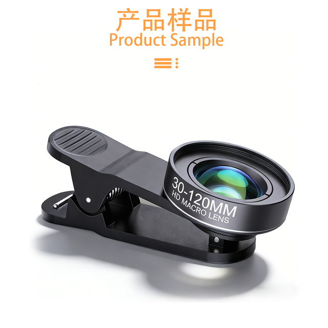 5K HD 30-120mm Macro Lens for Smartphone, Perfect for Jewelry & Nail Close Shots