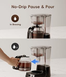 Machine à café programmable ecozy <span class=keywords><strong>12</strong></span> tasses avec moulin à café <span class=keywords><strong>électrique</strong></span>, combo machine à café à filtre - Product Image 5