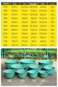 Pots à fleurs <span class=keywords><strong>en</strong></span> plastique épaissi grande capacité P451 pour jardins extérieurs, culture d'arbres fruitiers, aquaculture, lotus et nénuphars - Product Image 6