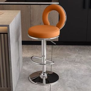 Modern <strong>Kitchen</strong> <strong>Island</strong> <strong>Stools</strong> Swivel Counter Height Barstools <strong>With</strong> Back Adjustable Chairs for Home Bar Dining Room - Product Image 3