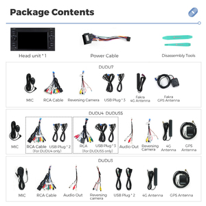 DUDUAUTO Lettore DVD di Navigazione per Auto, Stereo per <span class=keywords><strong>Ford</strong></span> <span class=keywords><strong>Focus</strong></span>, Schermo da 7 Pollici, Aspetto OEM con Kit di Cablaggio - Product Image 6