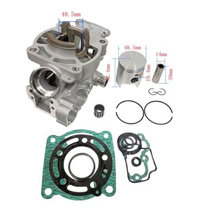 Stainless Steel Single Cylinder Liner for Kawasaki KX85 11005-0052 13001-0006 48.5mm Bore Motorcycle <b>Engine</b> - Product Image 3