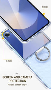 Funda Transparente con Anillo para Samsung Galaxy Z Flip 6 Flip 4, Funda Protectora Plegable a Prueba de Golpes para Z Flip 5 - Product Image 2
