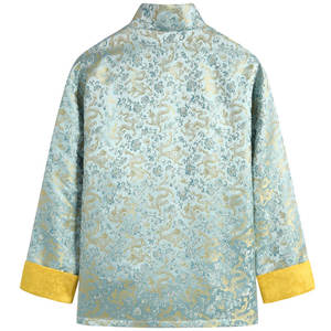 Herfst Nieuwe Heren <span class=keywords><strong>Chinese</strong></span> Stijl Tang Pak Katoenen Linnen Jacquard Jas Met Verbeterde Retro Nationale Trend Kraag Shirt - Product Image 5