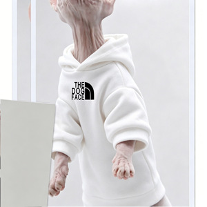 OEM ODM <span class=keywords><strong>Sweat</strong></span>-shirt à capuche pour chat Sphynx, manches longues, imprimé logo graphique, vêtements pour chat sans poils, haut pour chaton, vêtements pour animaux de compagnie - Product Image 4