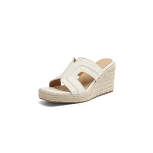 Sandalias Retro de Verano para Mujer - Sandalias de Tacón Alto con Punta Cuadrada y Plataforma, de Cuero, Diseño Simple y Versátil - Product Image 1