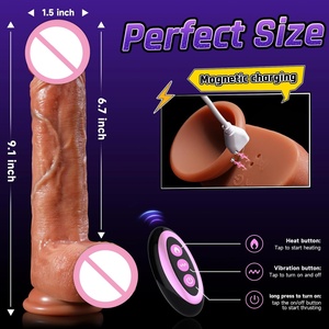 Dildo Eléctrico de Silicona con Simulación de Movimiento, Vibración y Calor para Masturbación Femenina y Parejas Adultas al por Mayor - Product Image 1