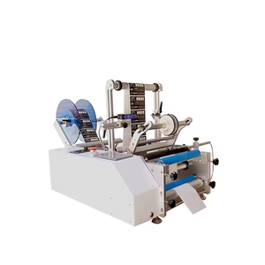 Machine d'étiquetage semi-automatique pour bouteilles en plastique, verre et métal, autocollante, de table - Product Image 3