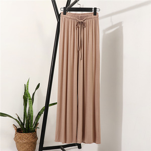 All'ingrosso primavera ed estate pantaloni larghi a vita alta lunghi ghiaccio seta Streetwear all'aperto pantaloni da Jogging per le donne - Product Image 4