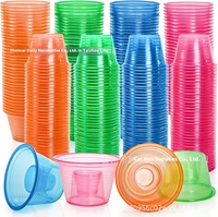 Gobelet jetable en plastique à paroi simple, très résistant, 5 oz. Pour les fêtes de mariage, de Thanksgiving, d'Halloween, de Noël, utilisation pour les boissons