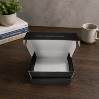 Boîtes d'expédition en carton ondulé rose personnalisées avec logo, emballage en papier pour cosmétiques, boîte postale pour l'expédition