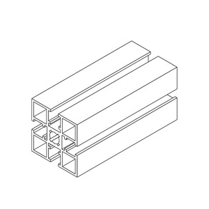 <span class=keywords><strong>Profilé</strong></span> <span class=keywords><strong>en</strong></span> aluminium à double rainure de <span class=keywords><strong>50x50</strong></span> mm, anodisé clair, rainure <span class=keywords><strong>en</strong></span> <span class=keywords><strong>T</strong></span> de 8 mm, <span class=keywords><strong>profilé</strong></span> creux, OB5050F, OB5050A, OB5050B, GB5050C # 8090 - Product Image 5