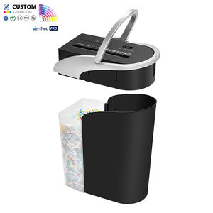 Trituradoras de papel de grado comercial Trituradora de tarjetas de CD eléctrica portátil Oficina A4 A5 Máquina trituradora de papel de documentos de corte cruzado - Product Image 3