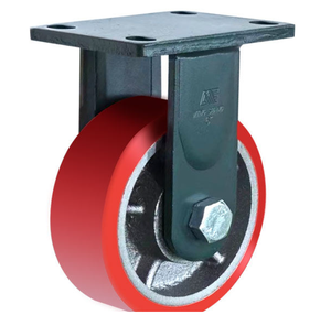 4/5/6/8 inch iron core polyurethane wheel Manufacturer High Load Capacity Industrial Castor Heavy Directional <b>Trolley</b> caster - Product Image 1