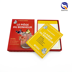 Cartes à jouer personnalisées imprimées avec un emballage en boîte <span class=keywords><strong>cadeau</strong></span>, en matériau recyclable et respectueux de l'environnement - Product Image 1