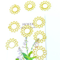Clip Magnético Personalizado con Forma de Girasol, Ecológico, con Diseño de Logotipo Personalizado de Fábrica Profesional, 75 mm, Colores Surtidos