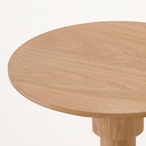 Table d'appoint ronde en bois massif minimaliste moderne, table basse pour salon - Product Image 3