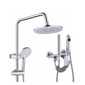 Juego de grifo de ducha de baño de alta presión, cabezal de ducha de lluvia, rociador de mano y rociador de bidé para la máxima comodidad de Ducha - Product Image 2