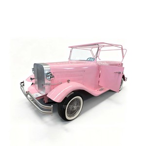 Hot Selling Vintage Sightseeing Car Electric <b>Pink</b> 5 Seats Classic Vintage Car for Resort Shuttle Car Can Be Customized - Product Image 2