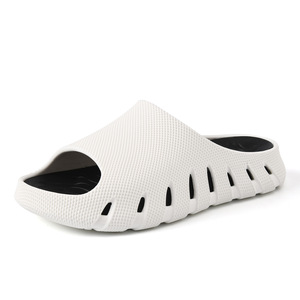 Men's Outdoor <b>Slides</b> Thick Soled Platform Breathable Non <b>Slip</b> Comfortable Beach Sports Sandals Black Purple - Product Image 5