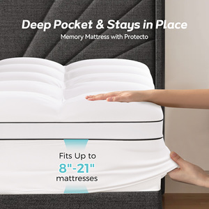 Colchón de Espuma Viscoelástica con Gel Refrigerante, Transpirable y Duradero, Soporte Ergonómico, Tela Suave al Tacto para Dormitorio, Todos los Tamaños - Product Image 4